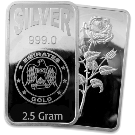 2.5 Grams Silver Bar