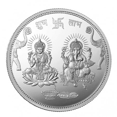 Lakshmi Ganesh 100grams Silver Coin
